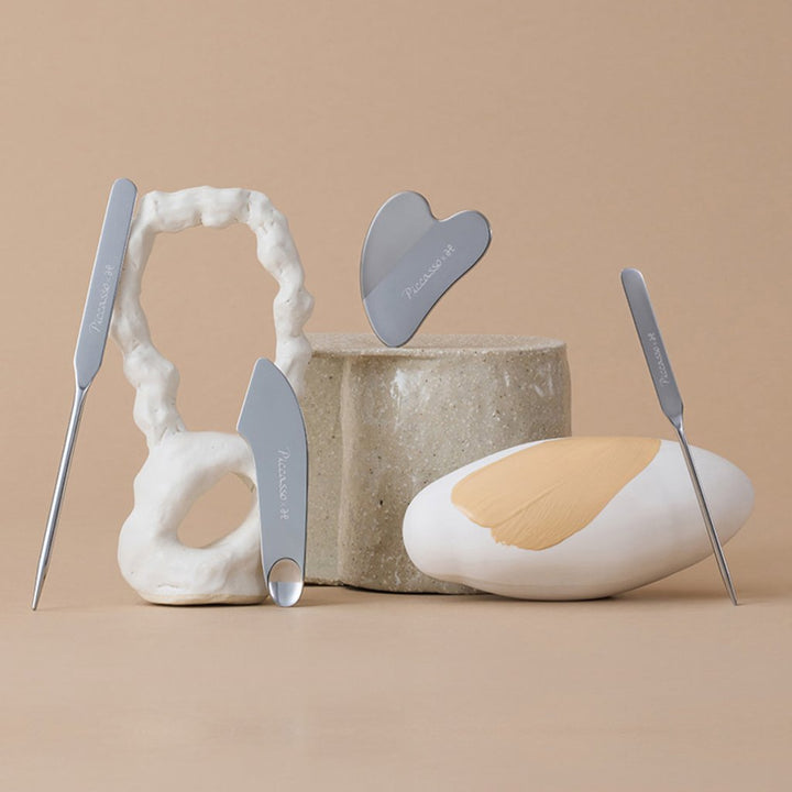 Piccasso X HamKyungSik Makyaj Spatulası (2X Makyaj süngeri hediyeli) - Piccasso - Vionine